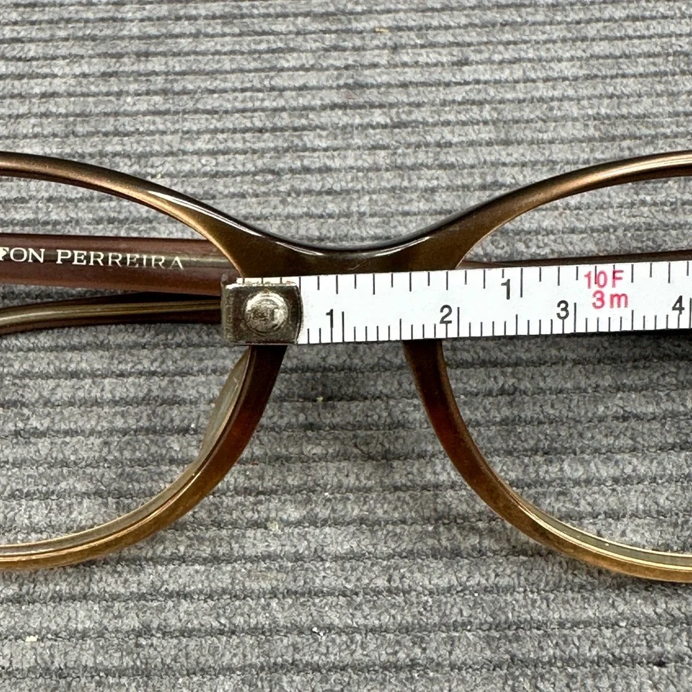 Barton Perreira Ava Brown Gradient Cat Eye Y2K Eyeglasses Frames 50-16-145 MAQ
